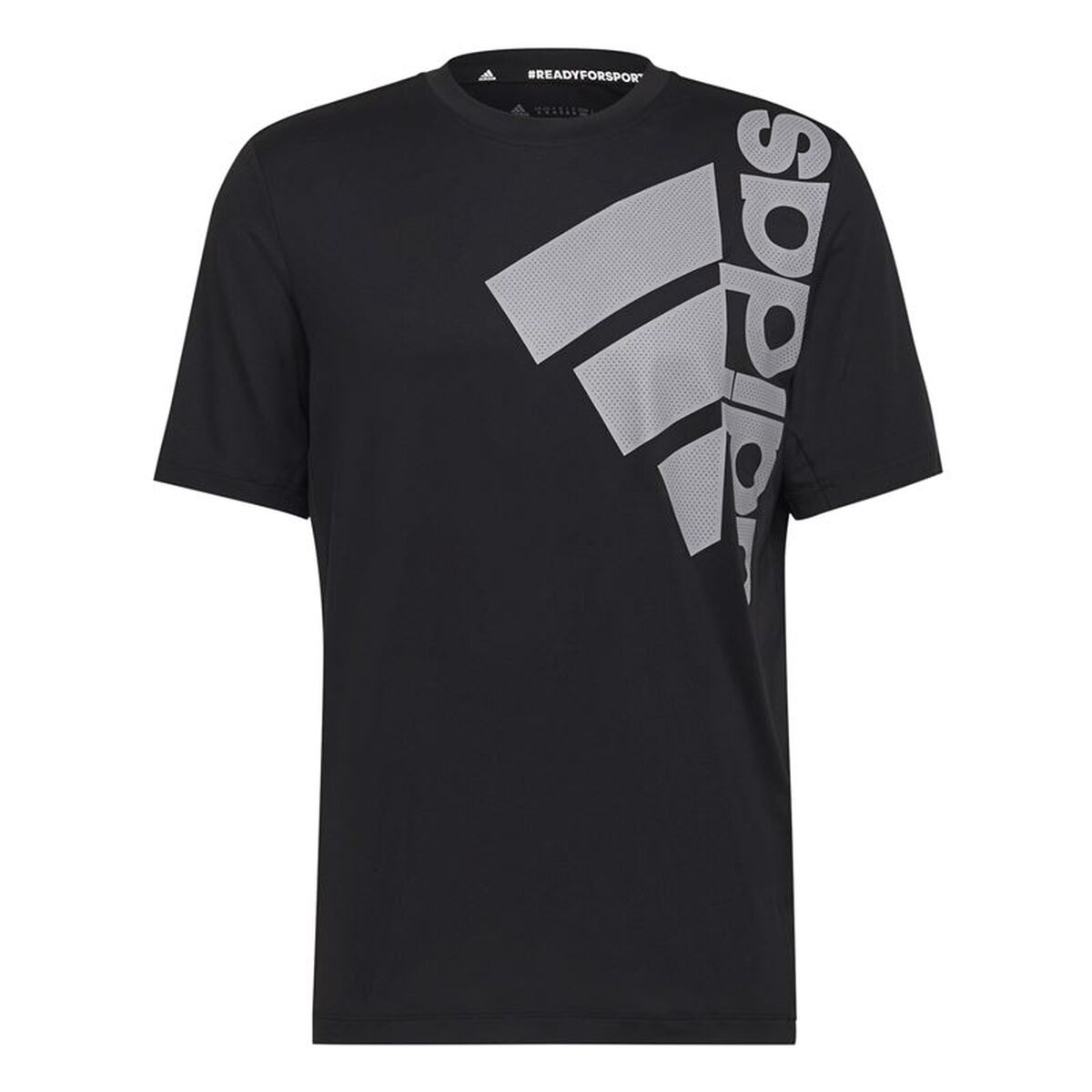Ανδρική Μπλούζα με Κοντό Μανίκι Adidas Big Badge Μαύρο