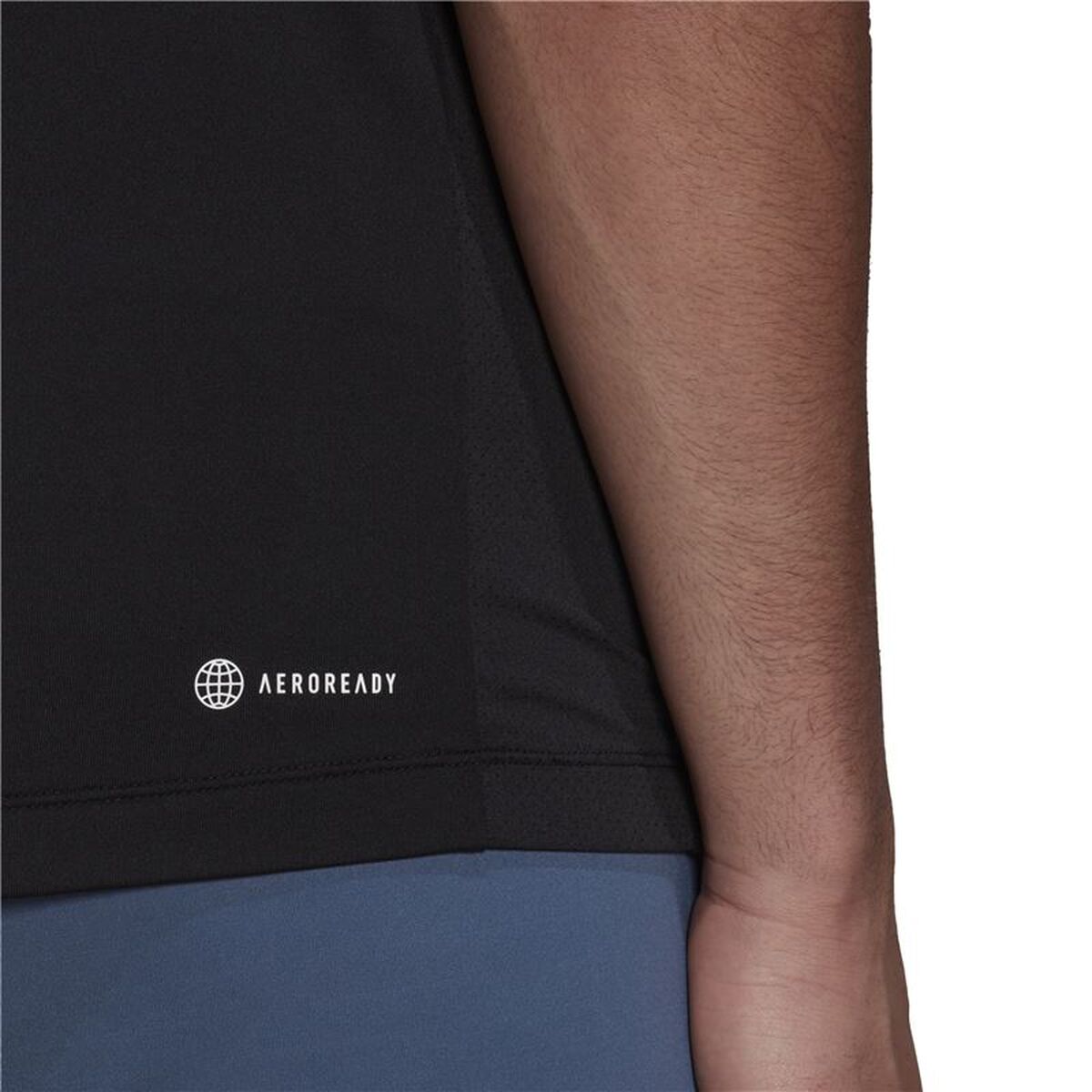 Ανδρική Μπλούζα με Κοντό Μανίκι Adidas Big Badge Μαύρο