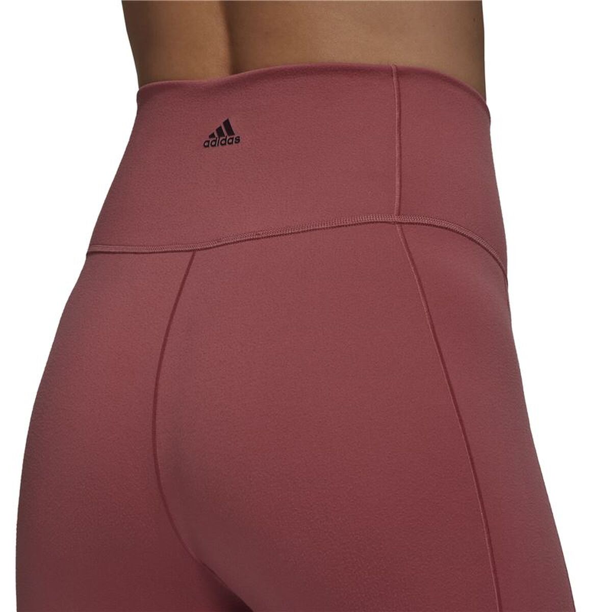 Αθλητικά Γυναικεία Κολάν Adidas Studio 7/8 Καφέ Κόκκινο