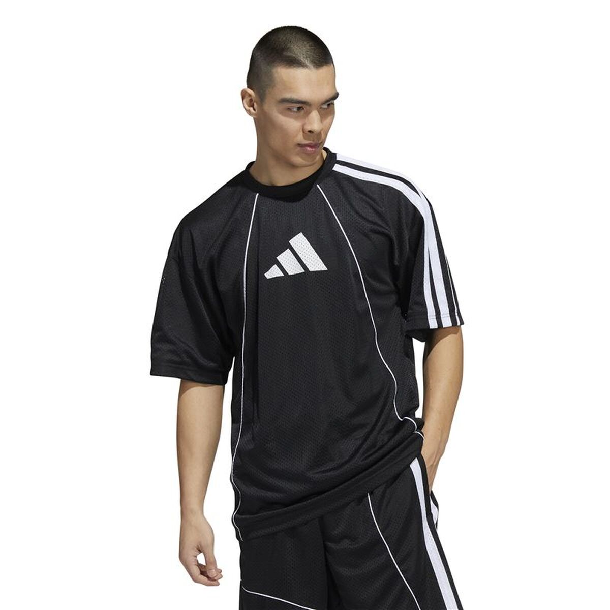 Ανδρική Μπλούζα με Κοντό Μανίκι Adidas Creator 365 Μαύρο