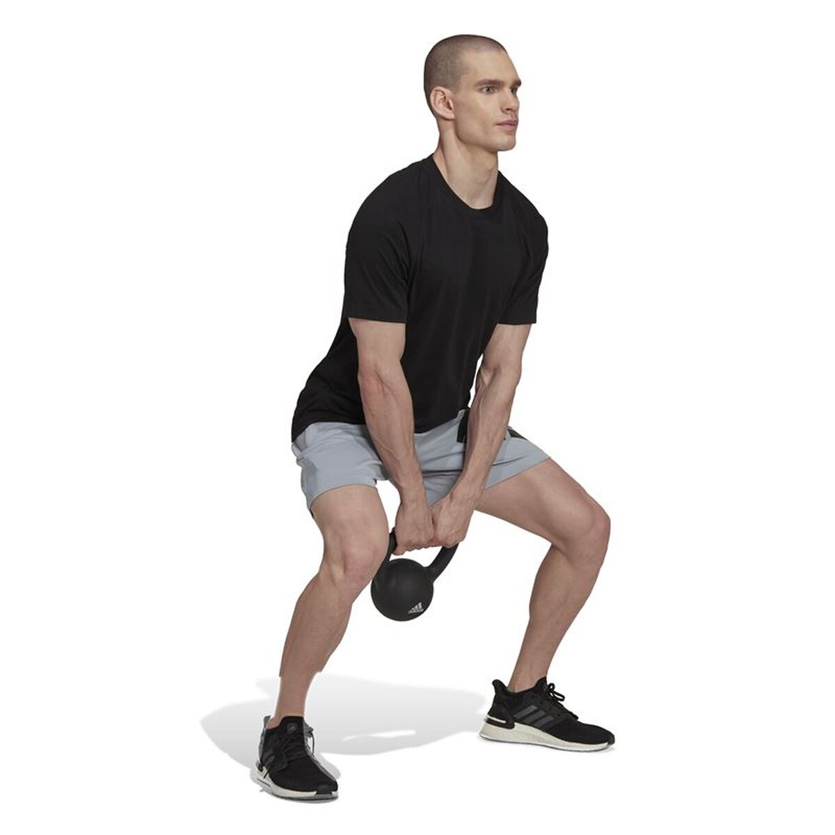 Ανδρικά Αθλητικά Σορτς Adidas Γκρι