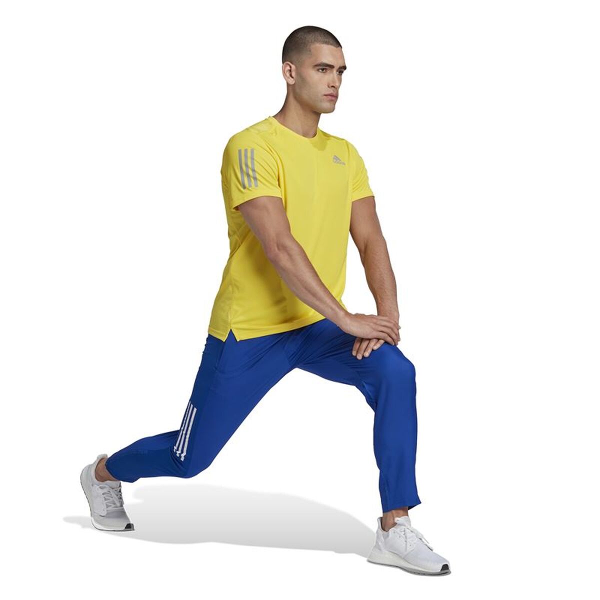 Ανδρική Μπλούζα με Κοντό Μανίκι Adidas Κίτρινο