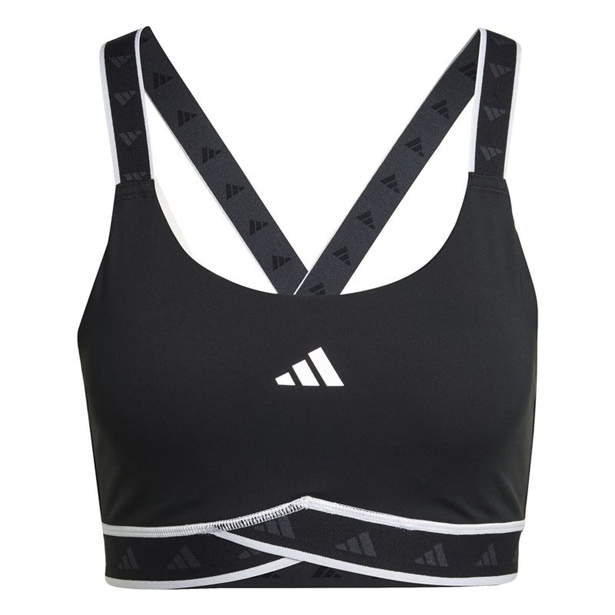 Αθλητικό σουτιέν Adidas Μαύρο