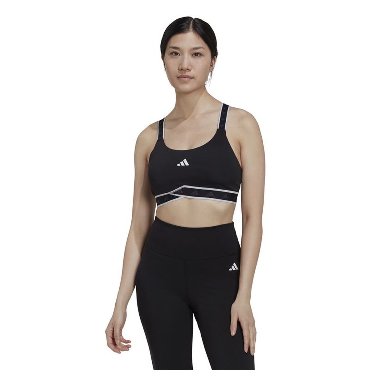 Αθλητικό σουτιέν Adidas Μαύρο