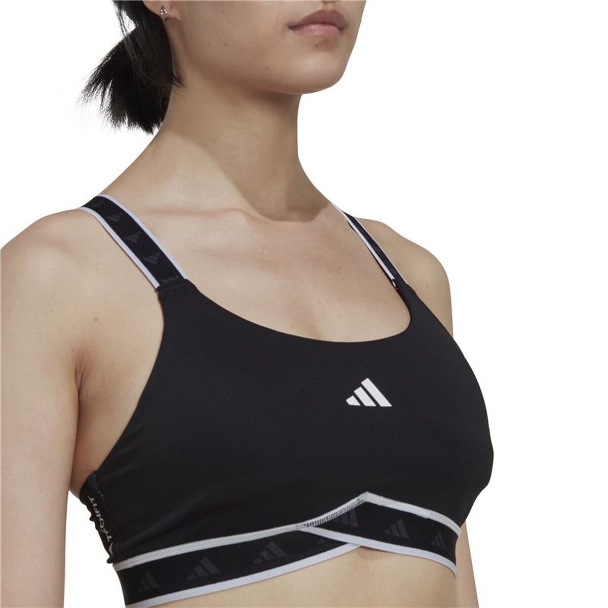 Αθλητικό σουτιέν Adidas Μαύρο