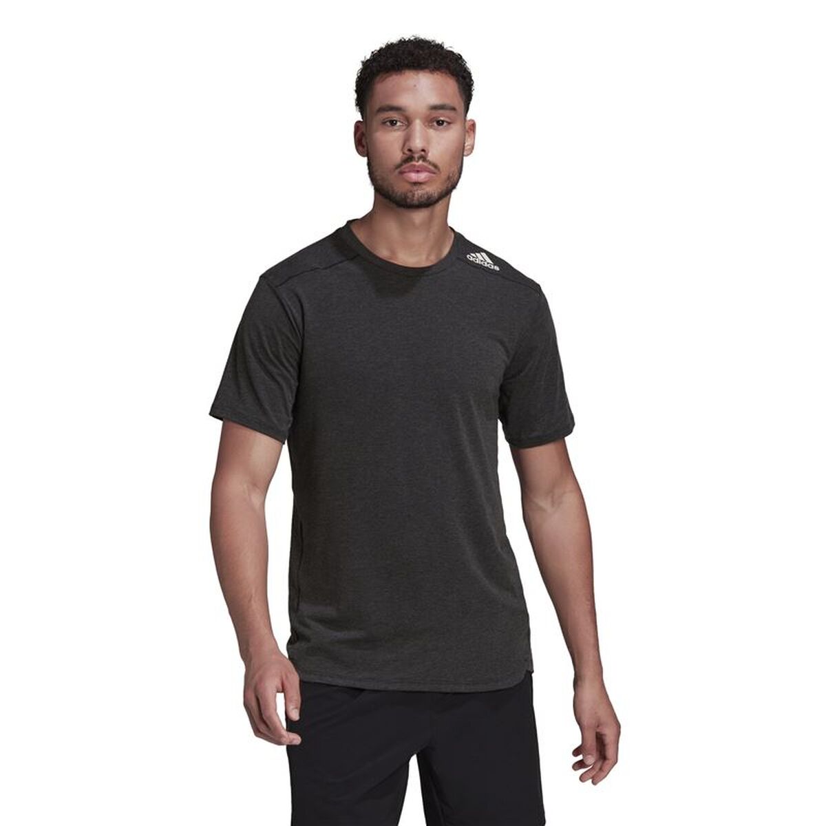 Ανδρική Μπλούζα με Κοντό Μανίκι Adidas M D4T Μαύρο