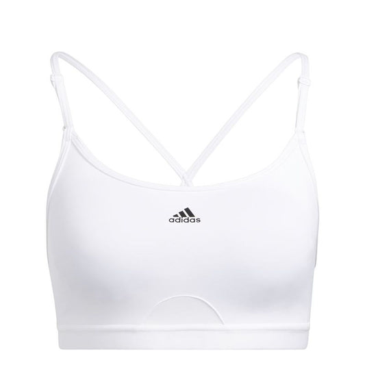Αθλητικό σουτιέν Adidas Aeroreact Ls P Λευκό