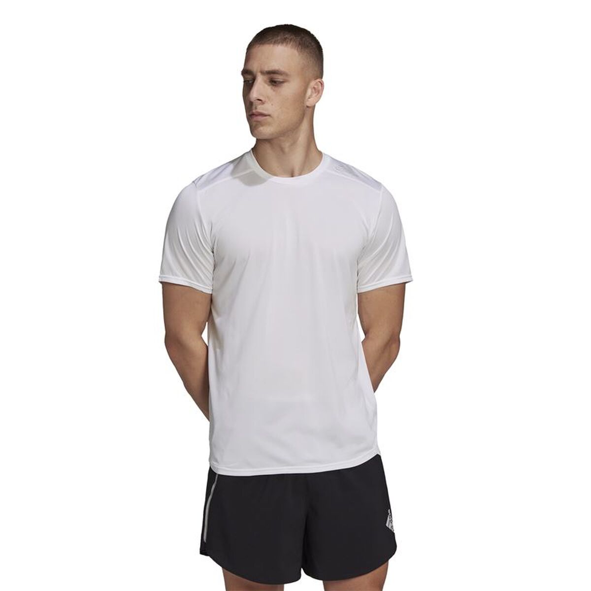 Ανδρική Μπλούζα με Κοντό Μανίκι Adidas D4R Men Λευκό
