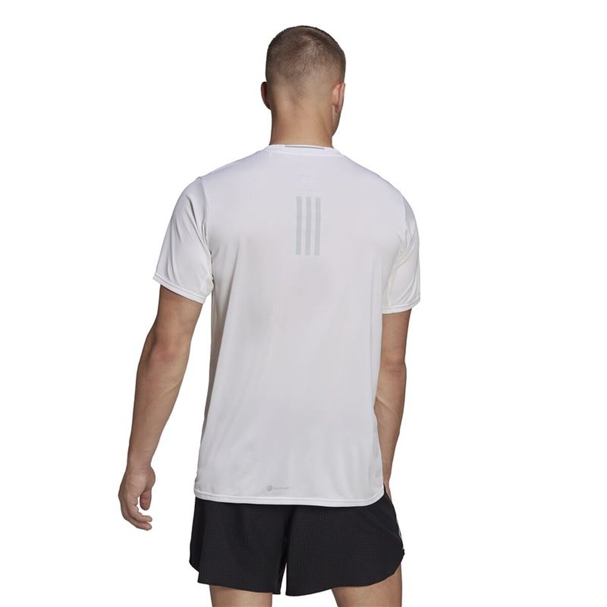 Ανδρική Μπλούζα με Κοντό Μανίκι Adidas D4R Men Λευκό