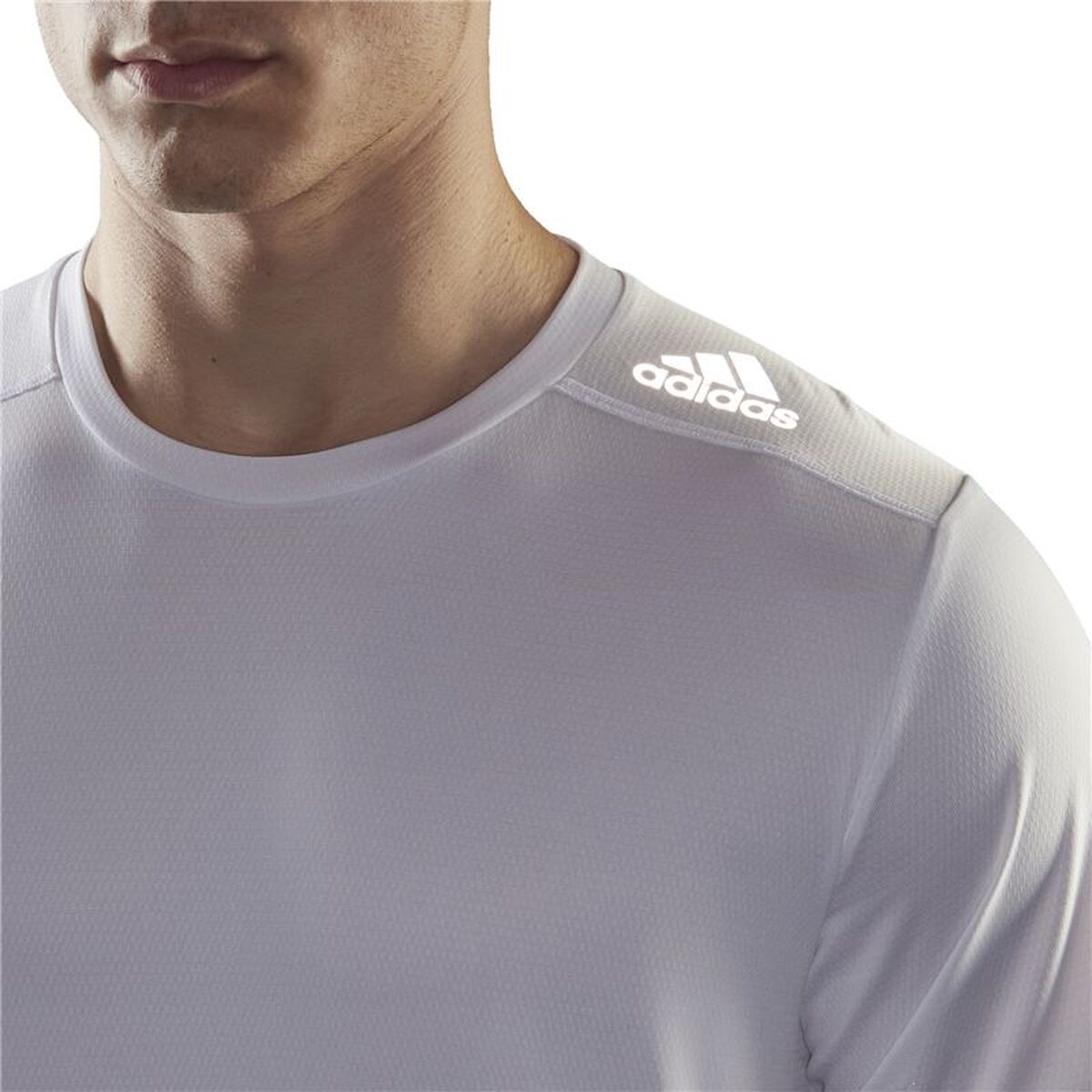Ανδρική Μπλούζα με Κοντό Μανίκι Adidas D4R Men Λευκό