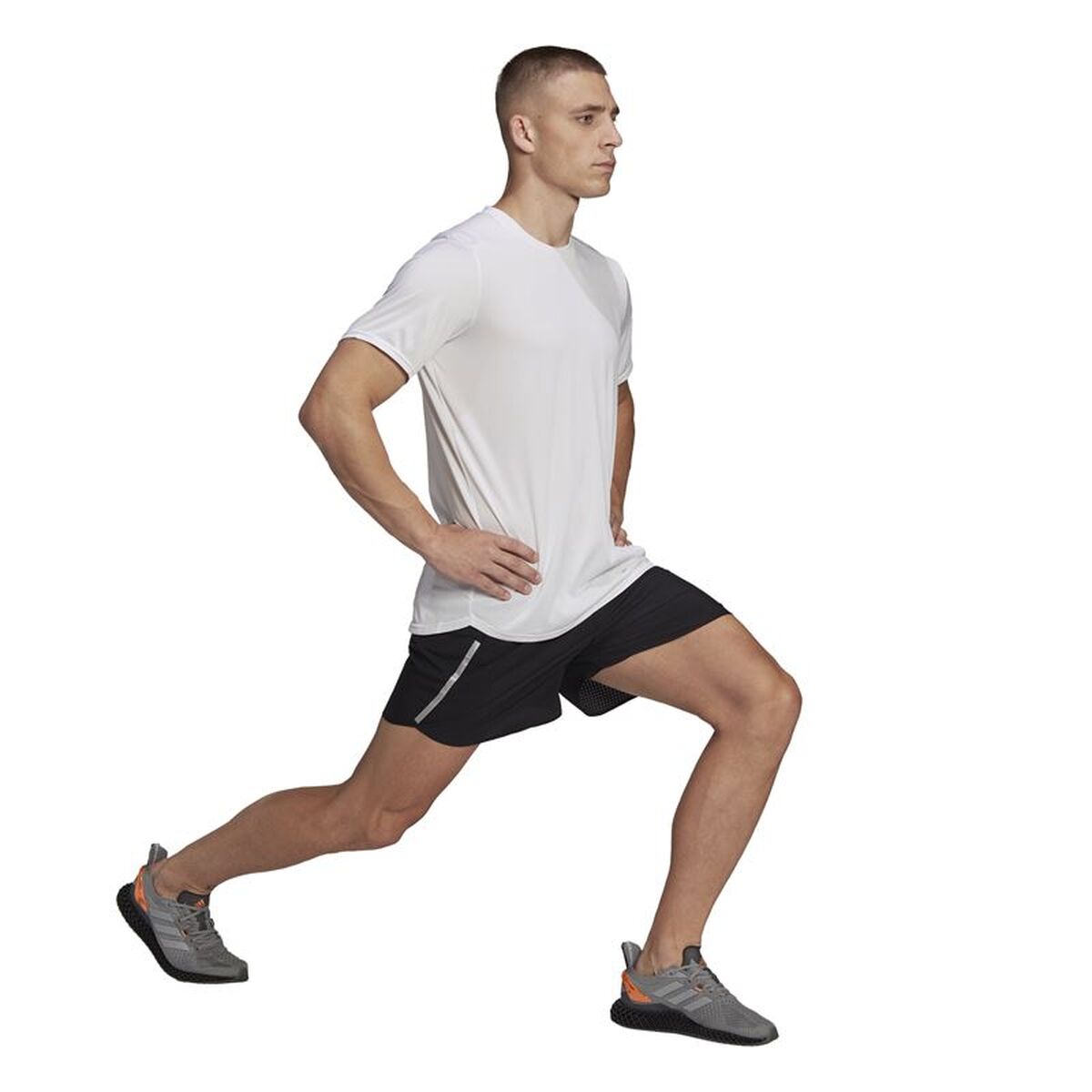 Ανδρική Μπλούζα με Κοντό Μανίκι Adidas D4R Men Λευκό