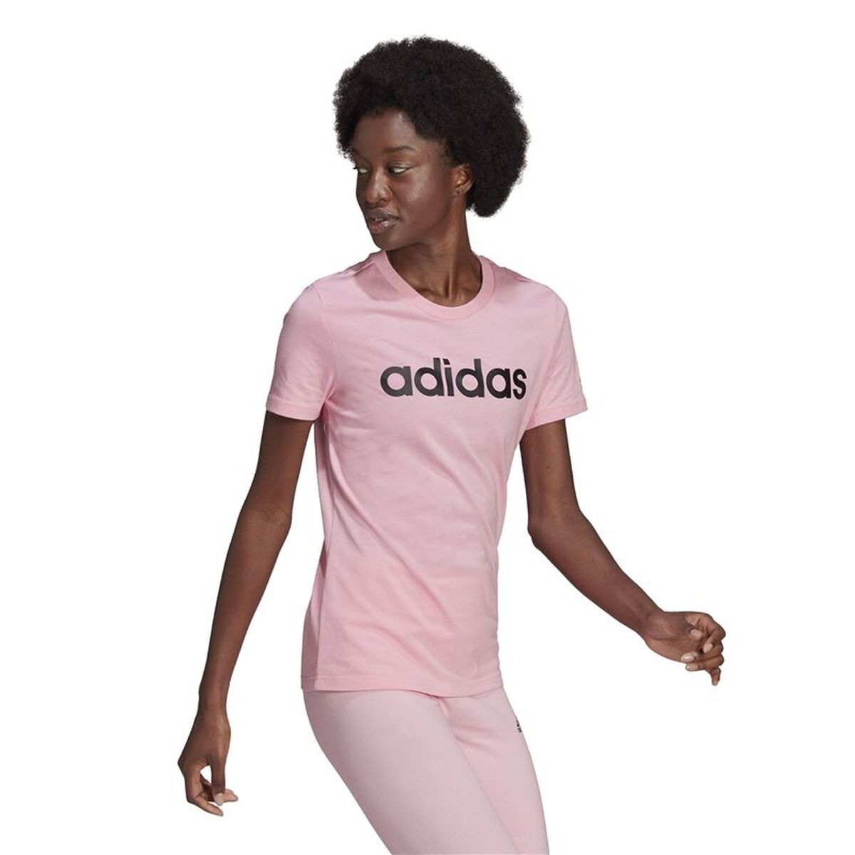 Γυναικεία Μπλούζα με Κοντό Μανίκι Adidas Ροζ