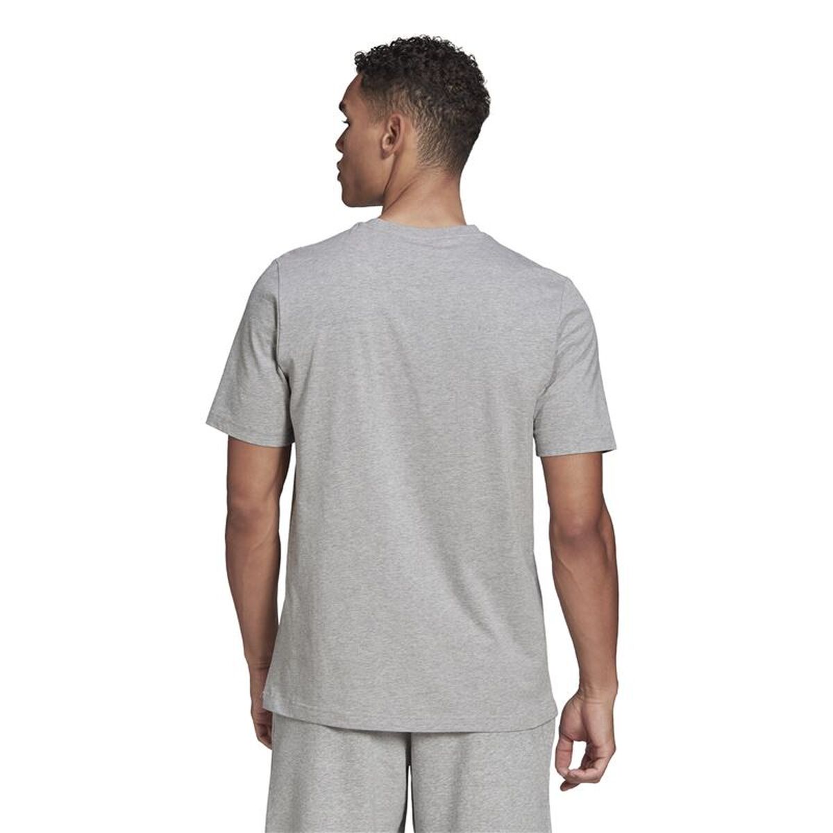 Ανδρική Μπλούζα με Κοντό Μανίκι Adidas Essentials Feelcomfy Ανοιχτό Γκρι