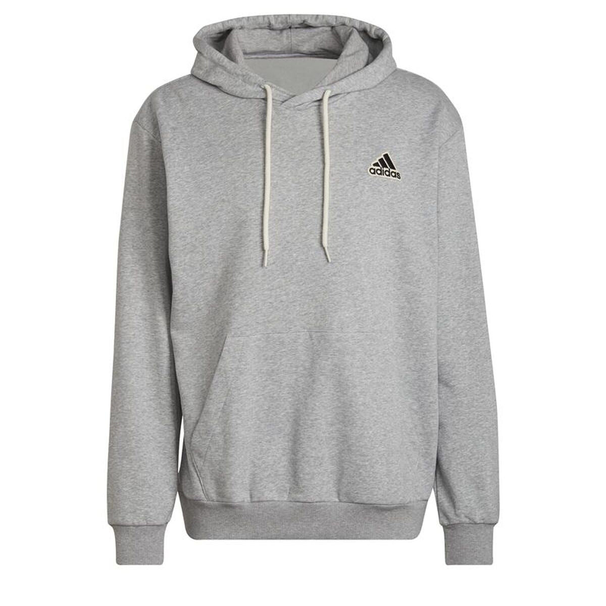 Ανδρικό Φούτερ με Κουκούλα Adidas Essentials Feelcomfy M Ανοιχτό Γκρι