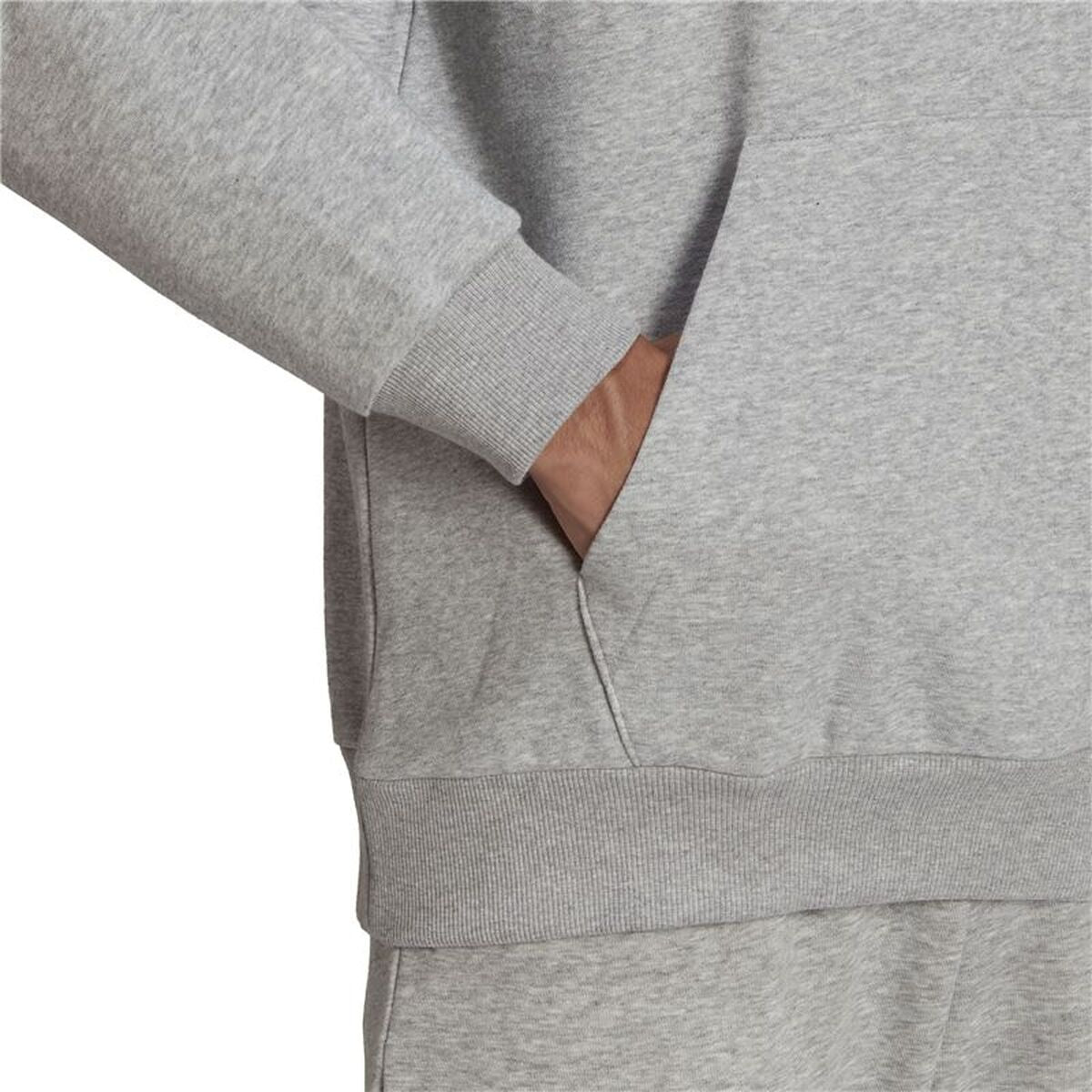 Ανδρικό Φούτερ με Κουκούλα Adidas Essentials Feelcomfy M Ανοιχτό Γκρι