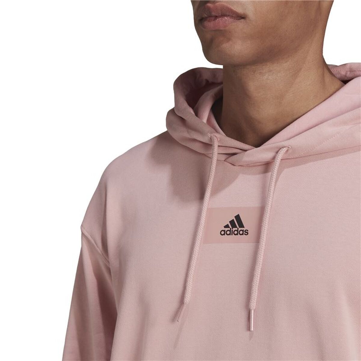 Ανδρικό Φούτερ με Κουκούλα Adidas Essentials M Ροζ