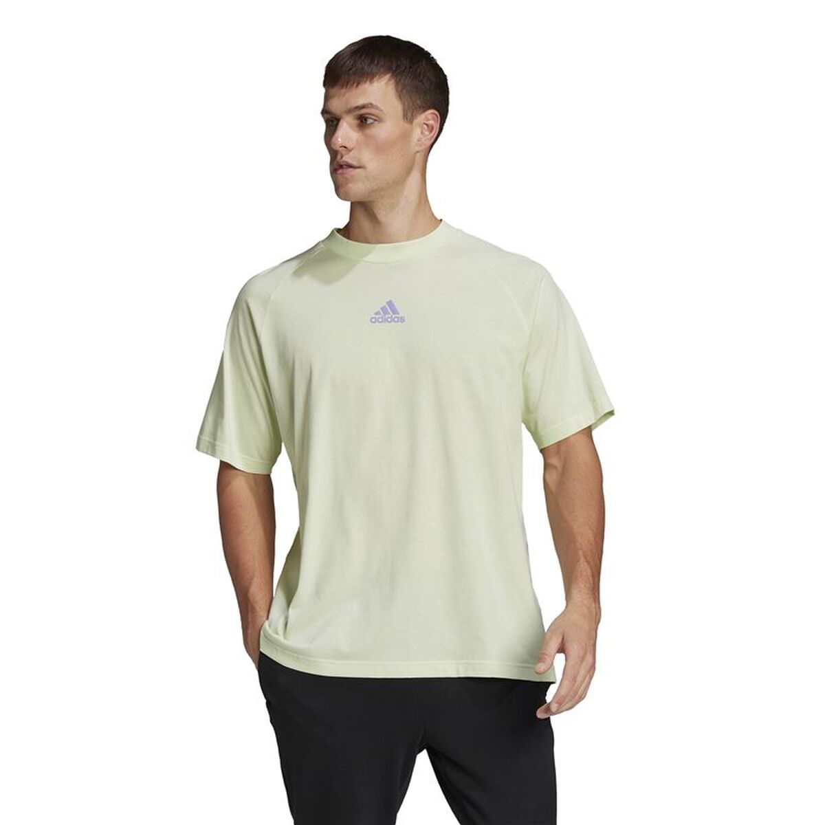 Ανδρική Μπλούζα με Κοντό Μανίκι Adidas Essentials brandlove Κίτρινο