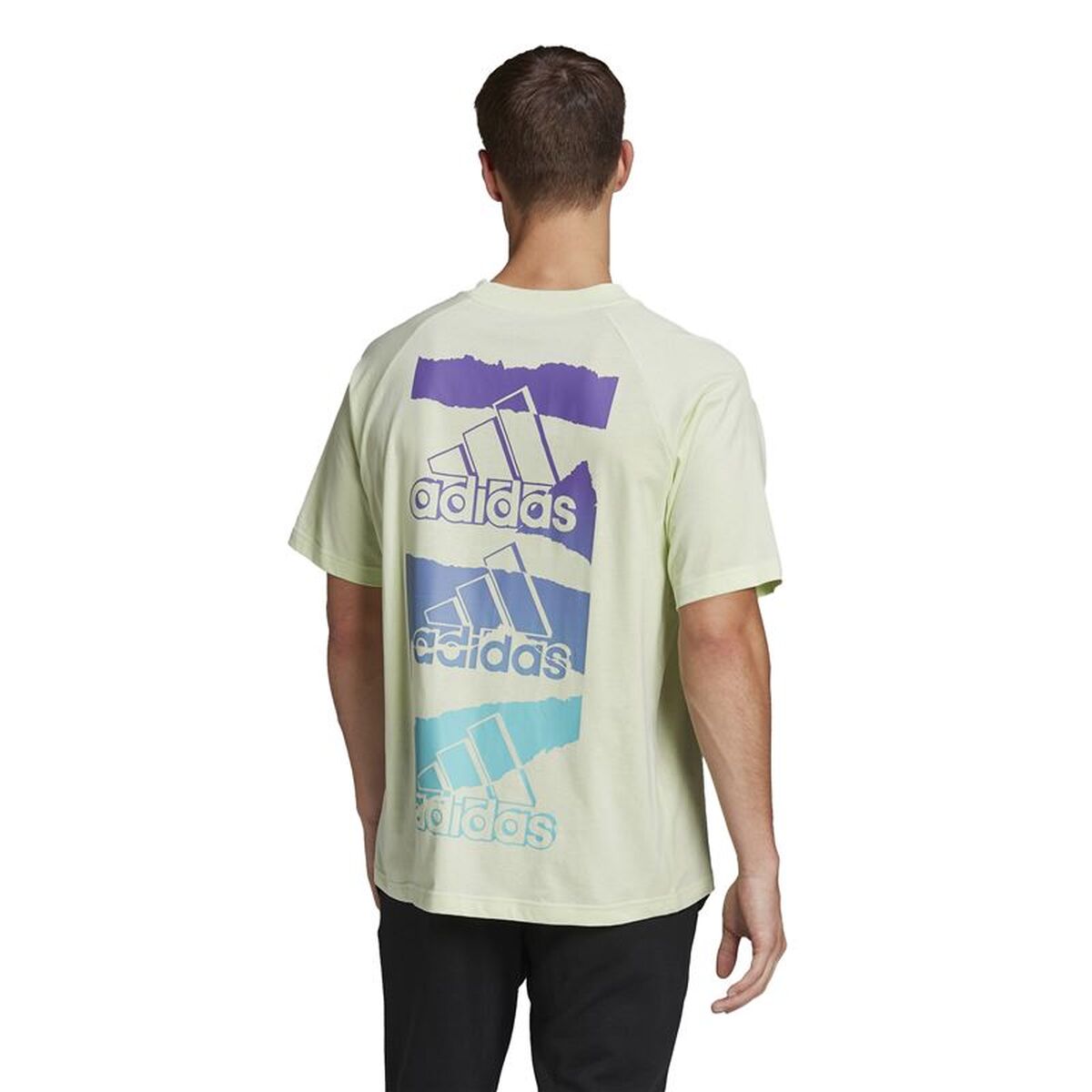 Ανδρική Μπλούζα με Κοντό Μανίκι Adidas Essentials brandlove Κίτρινο