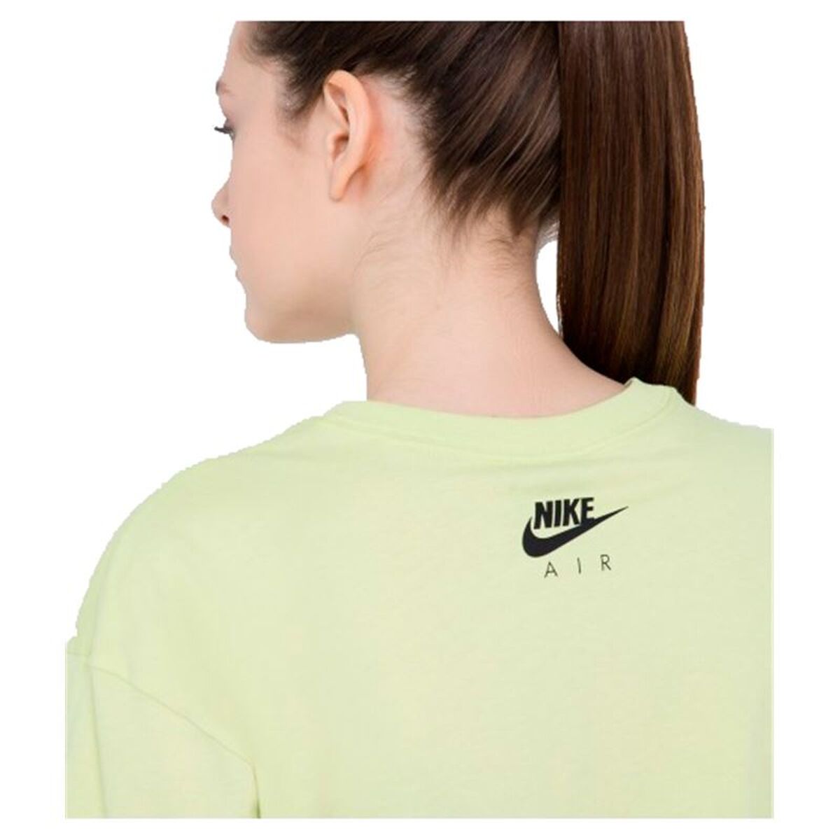 Γυναικεία Μπλούζα με Κοντό Μανίκι Nike Air Ανοιχτό Πράσινο
