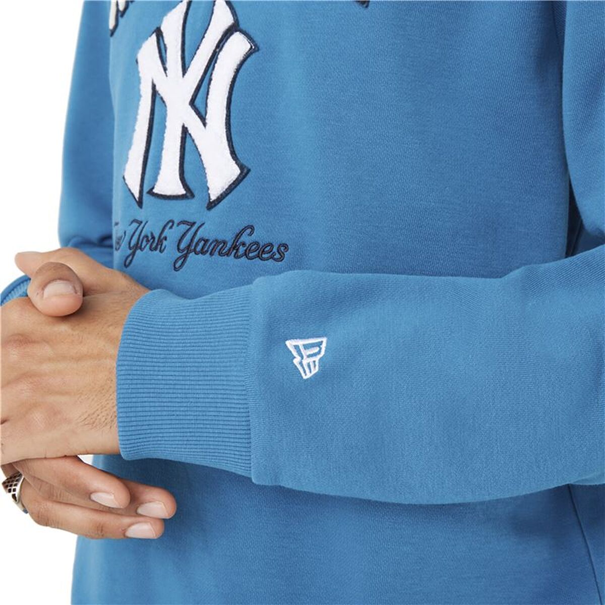 Ανδρικό Φούτερ χωρίς Κουκούλα New Era MLB Heritage New York Yankees M Blue Μπλε