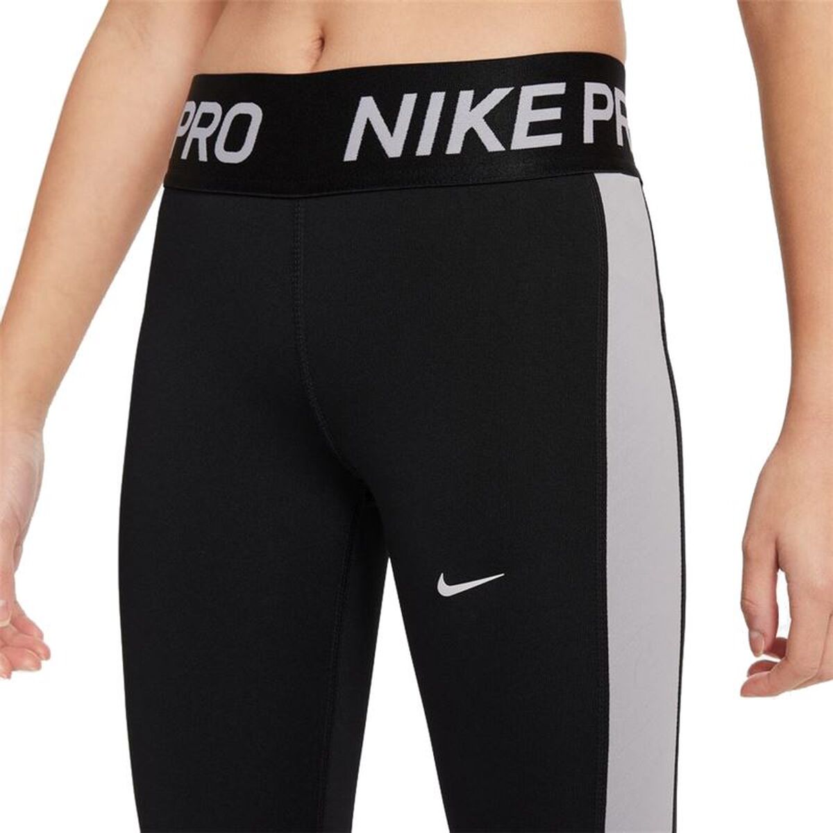 Αθλητικά Κολάν για Παιδιά Nike Dri-FIT Pro Warm Μαύρο