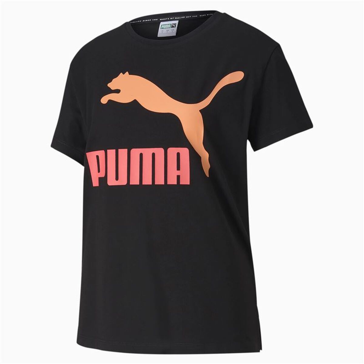 Γυναικεία Μπλούζα με Κοντό Μανίκι Puma Puma Classics Logo Tee Μαύρο