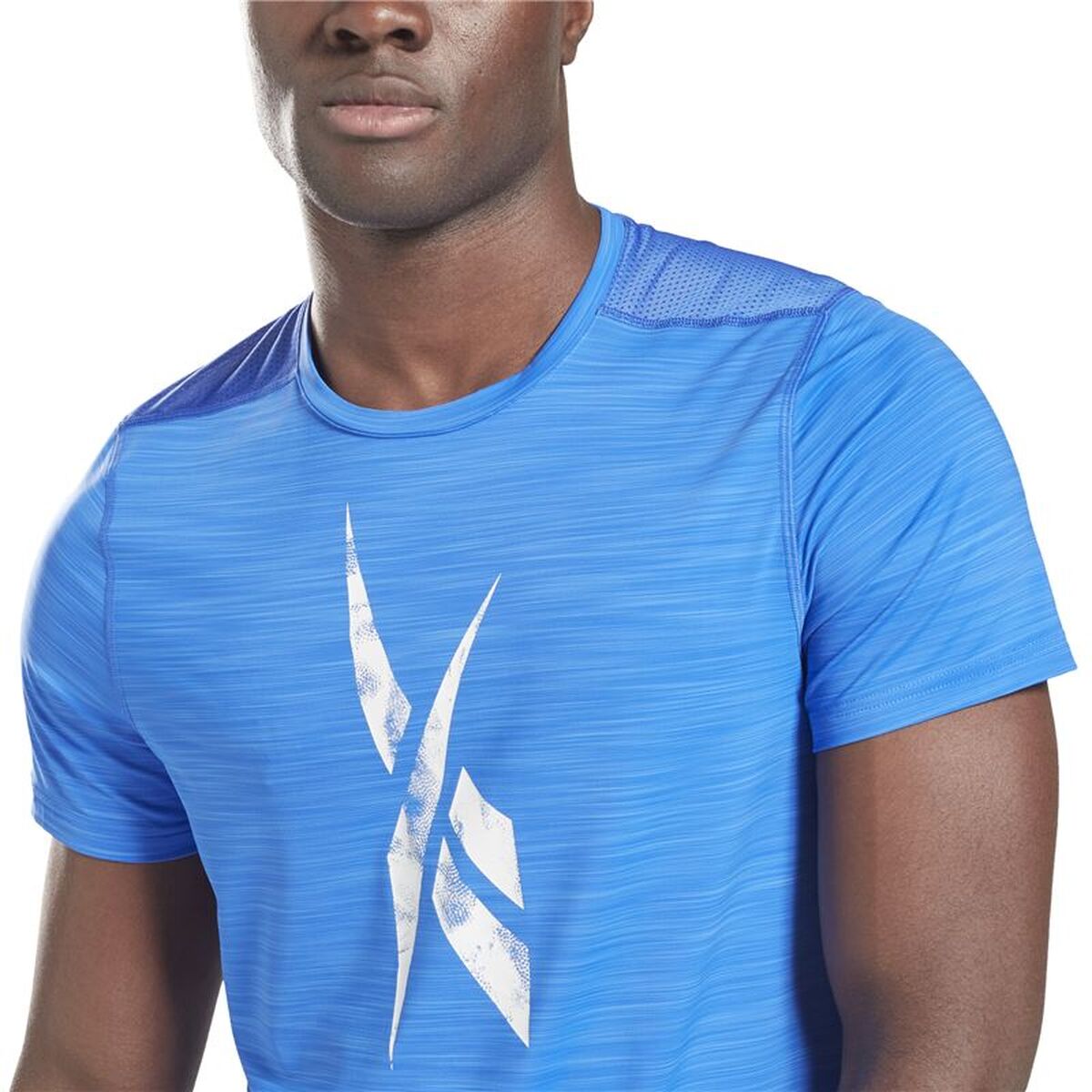 Ανδρική Μπλούζα με Κοντό Μανίκι Reebok Workout Ready Activchill Μπλε