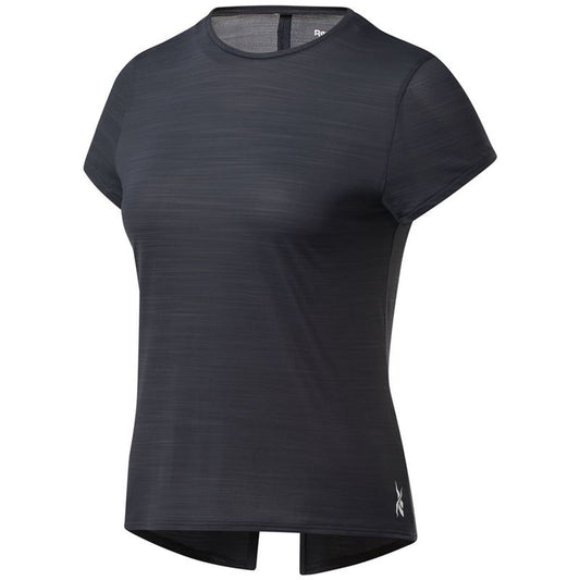 Γυναικεία Μπλούζα με Κοντό Μανίκι Reebok Workout Ready Activchill Μαύρο