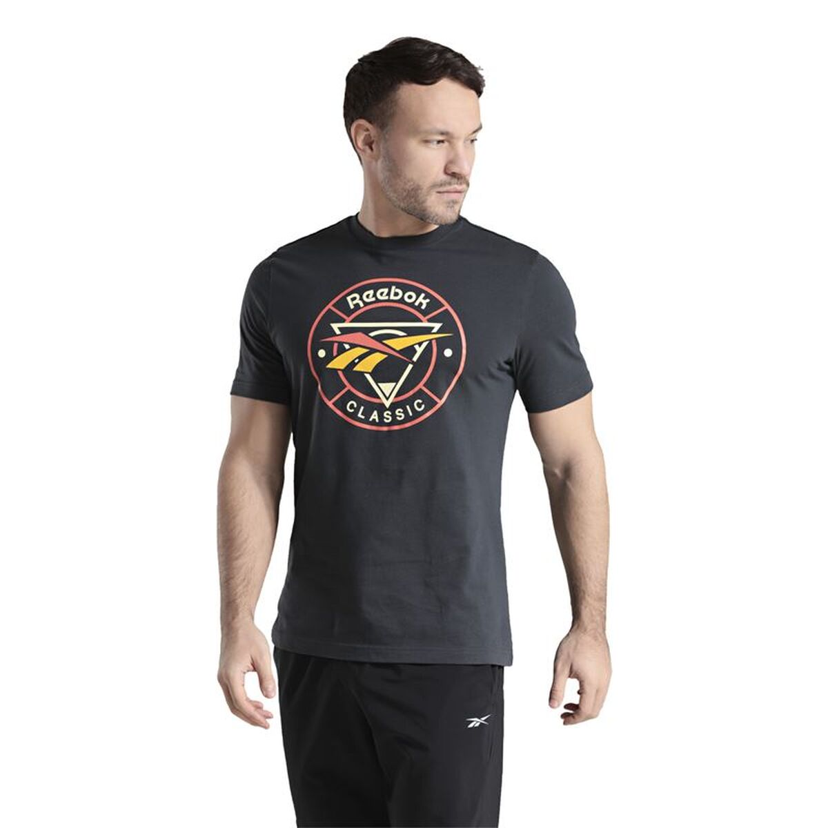 Ανδρική Μπλούζα με Κοντό Μανίκι Reebok Reebok Classic Trail Μαύρο