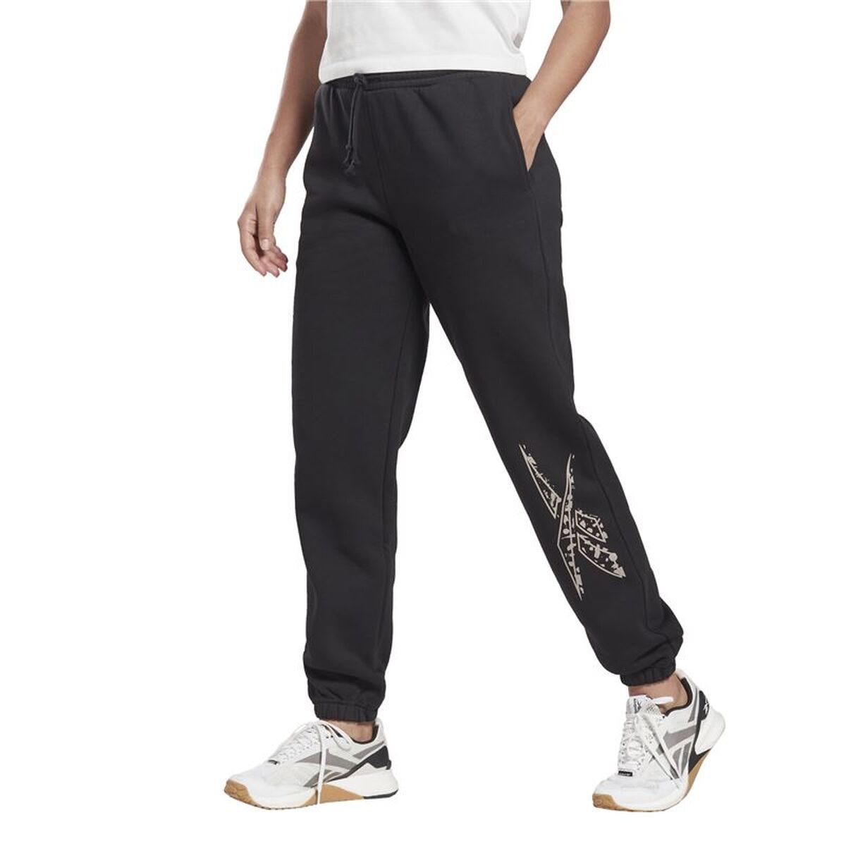 Μακρύ Αθλητικό Παντελόνι Reebok Modern Safari Jogger Μαύρο Γυναίκα