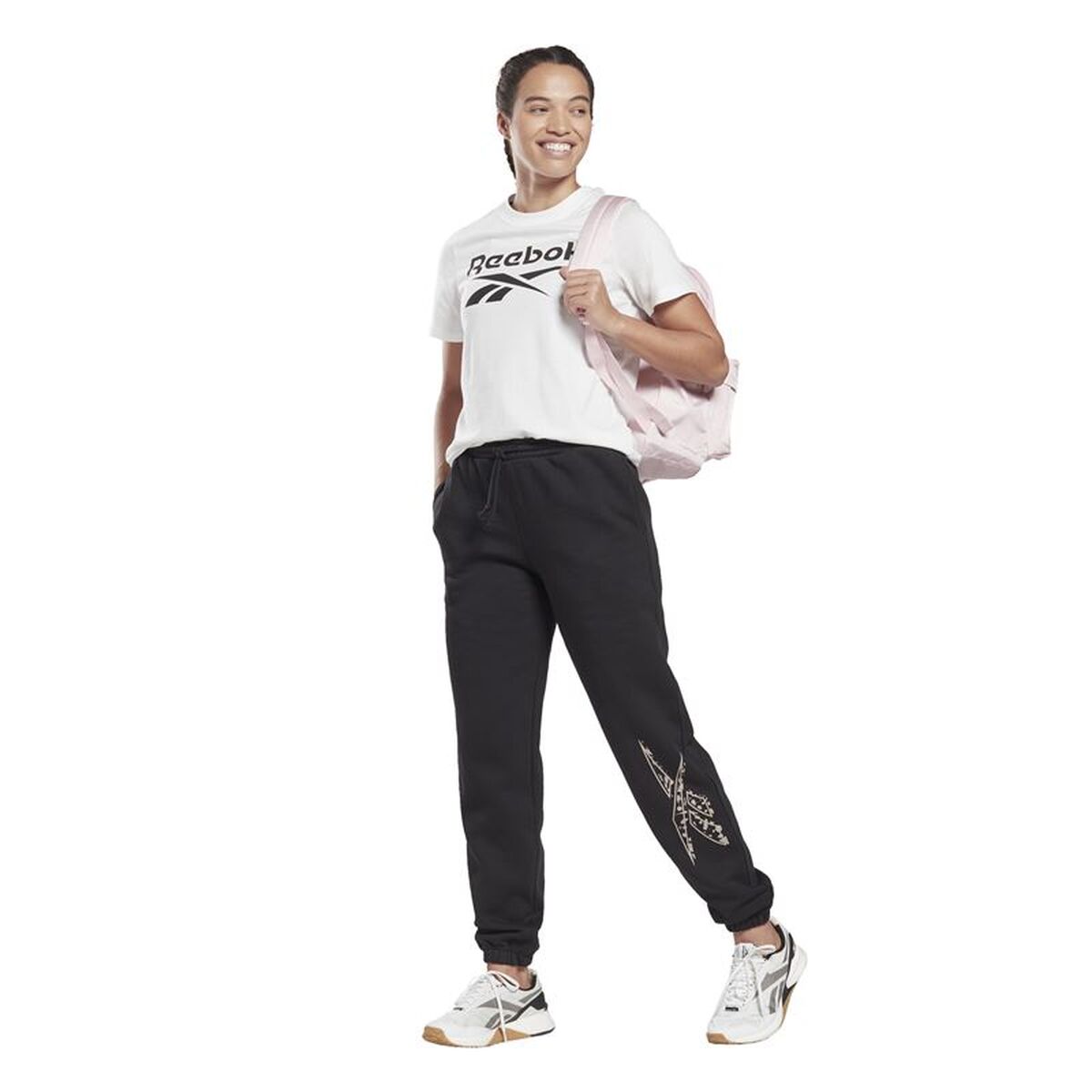 Μακρύ Αθλητικό Παντελόνι Reebok Modern Safari Jogger Μαύρο Γυναίκα