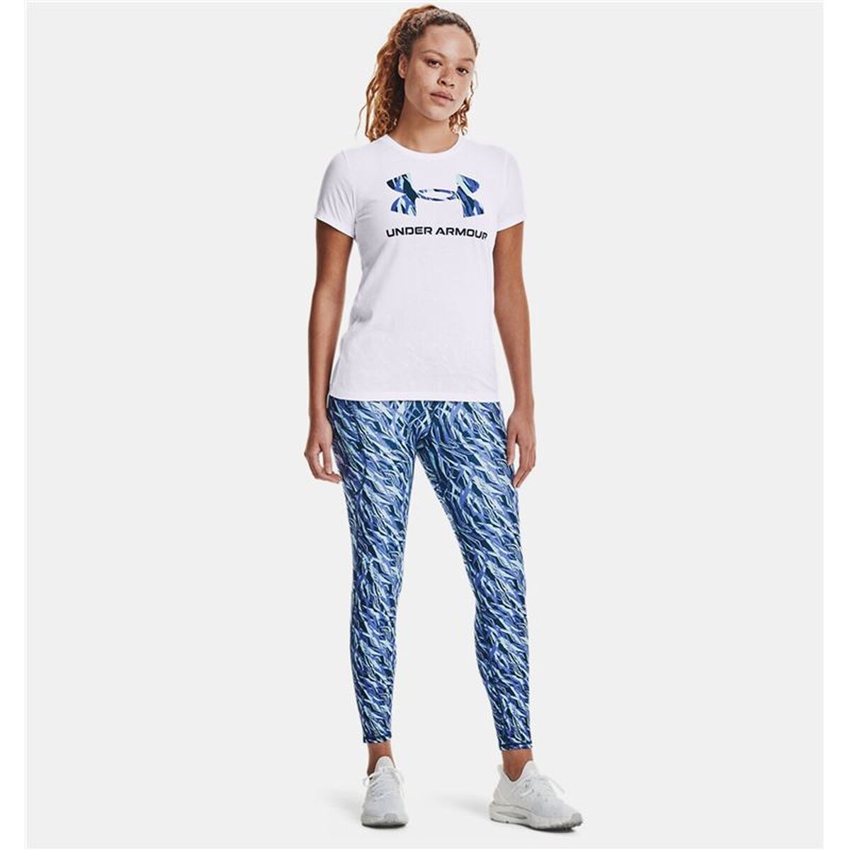 Ανδρική Μπλούζα με Κοντό Μανίκι Under Armour Λευκό