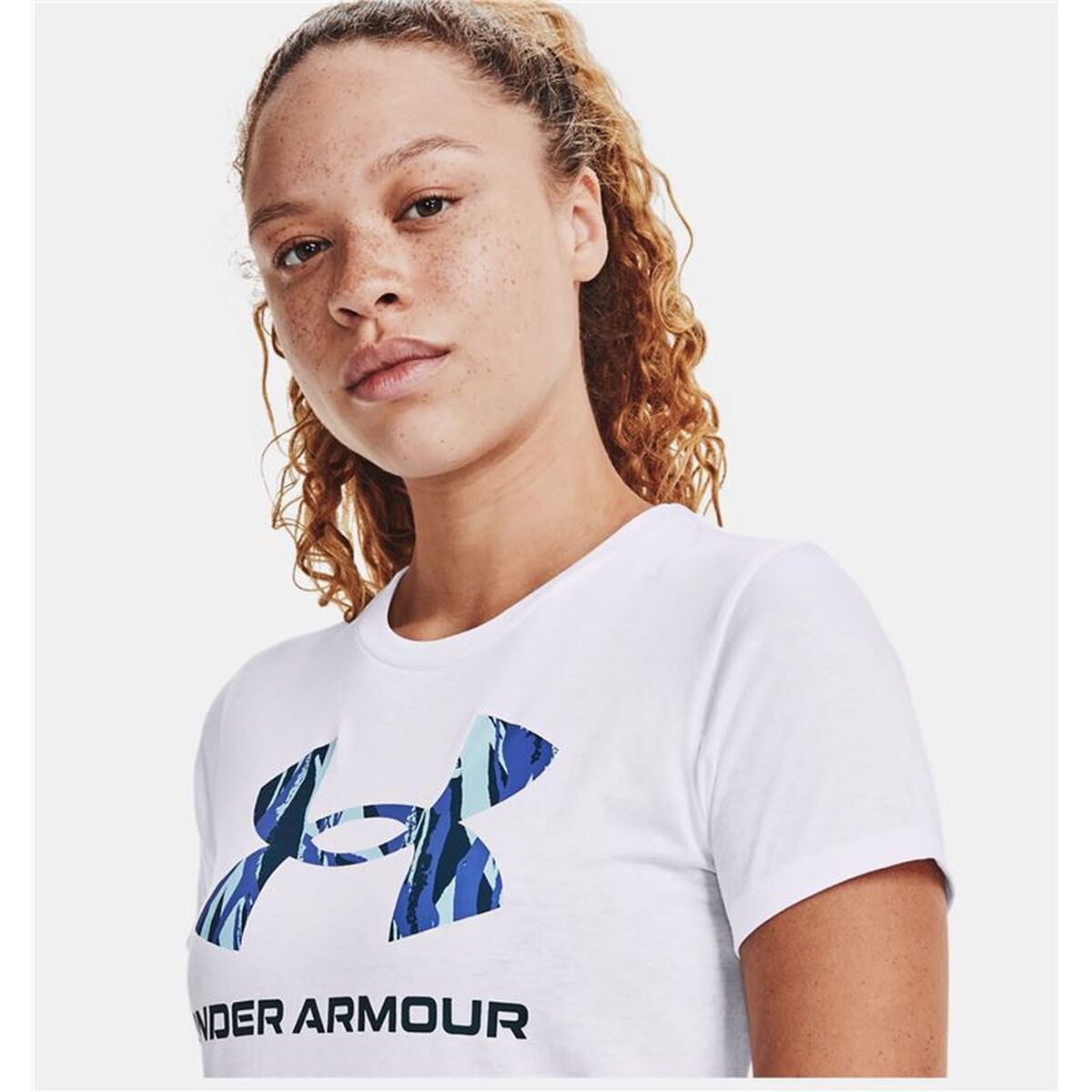 Ανδρική Μπλούζα με Κοντό Μανίκι Under Armour Λευκό