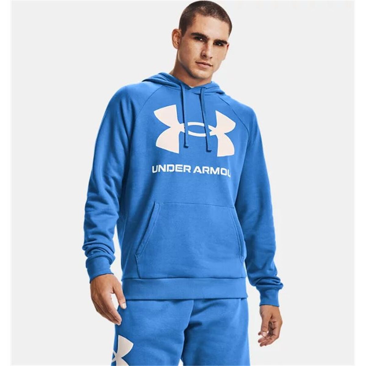 Ανδρικό Φούτερ με Κουκούλα Under Armour Rival Μπλε