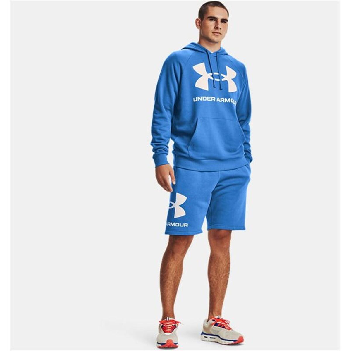 Ανδρικό Φούτερ με Κουκούλα Under Armour Rival Μπλε
