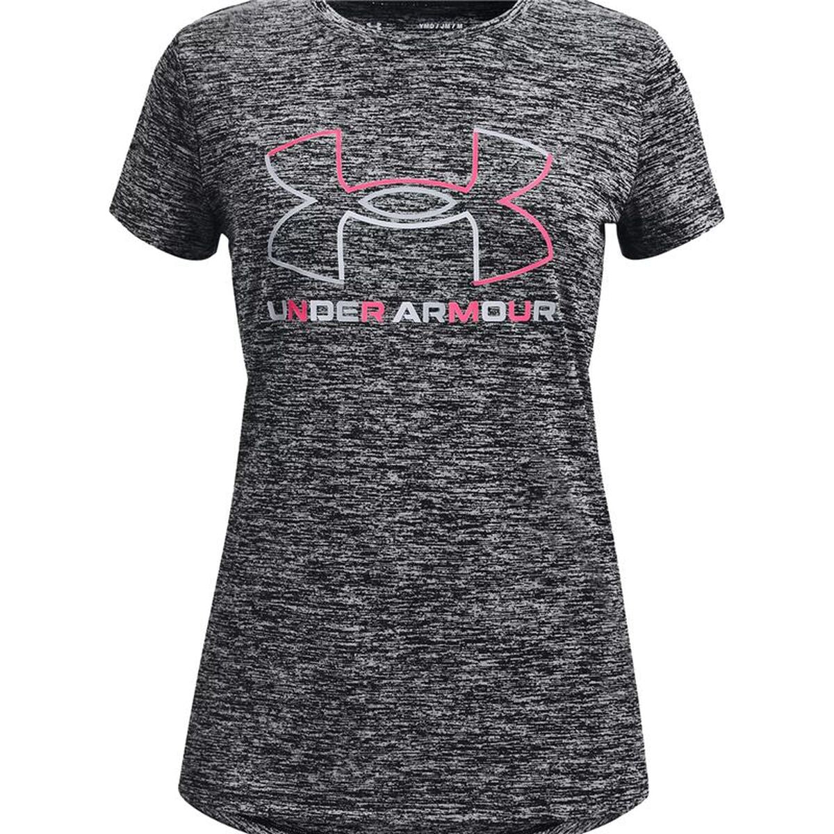 Παιδικό Μπλούζα με Κοντό Μανίκι Under Armour Tech BL Twist SS Σκούρο γκρίζο