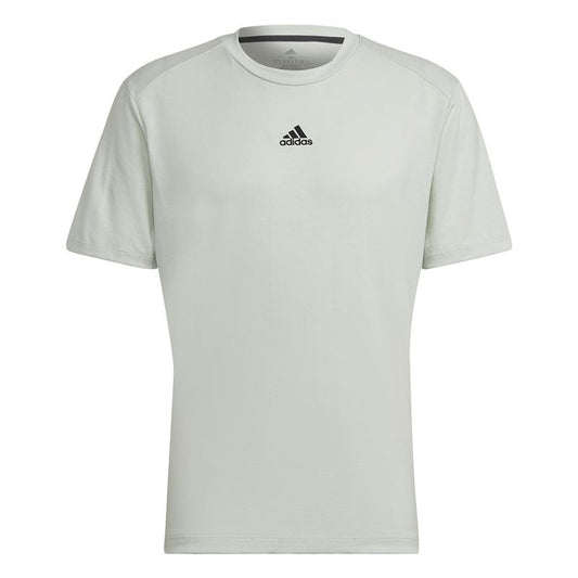 Ανδρική Μπλούζα με Κοντό Μανίκι Adidas Aeroready Λευκό