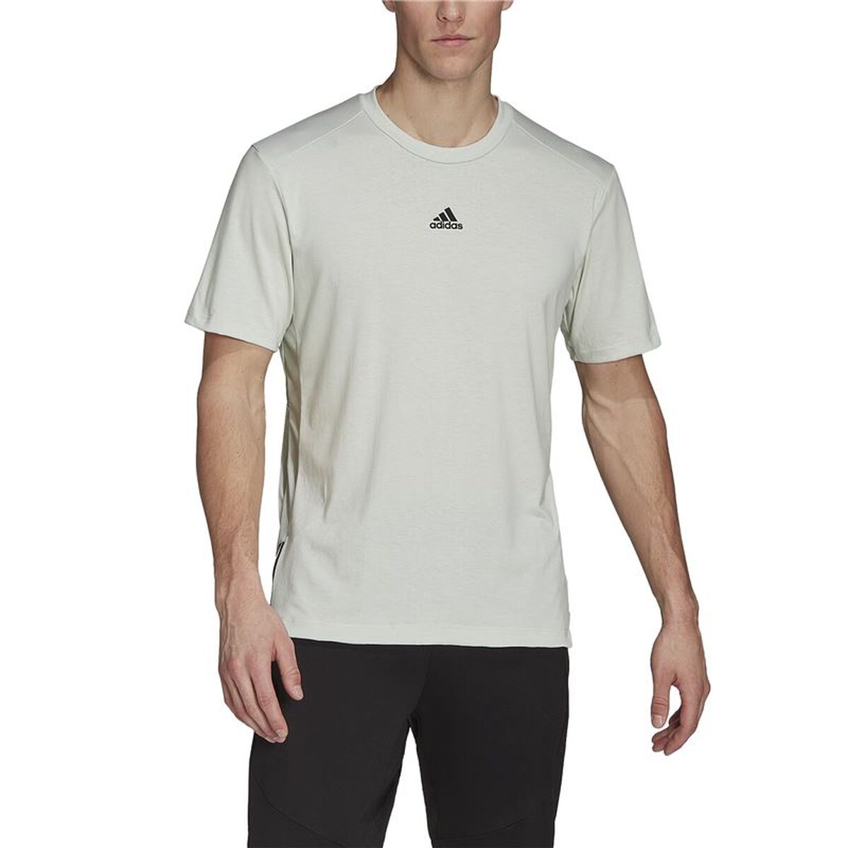 Ανδρική Μπλούζα με Κοντό Μανίκι Adidas Aeroready Λευκό