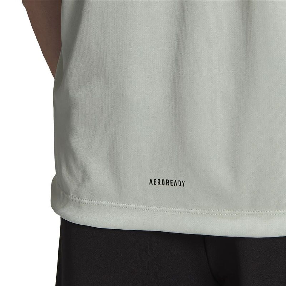 Ανδρική Μπλούζα με Κοντό Μανίκι Adidas Aeroready Λευκό