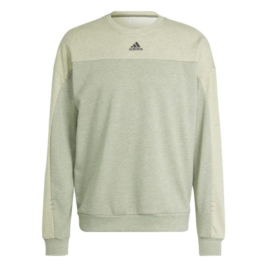 Ανδρικό Φούτερ χωρίς Κουκούλα Adidas Mel Crw Ανοιχτό Πράσινο