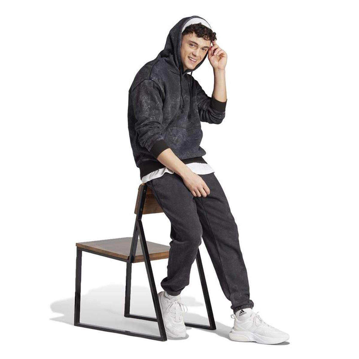 Ανδρικό Φούτερ με Κουκούλα Adidas All Szn Μαύρο
