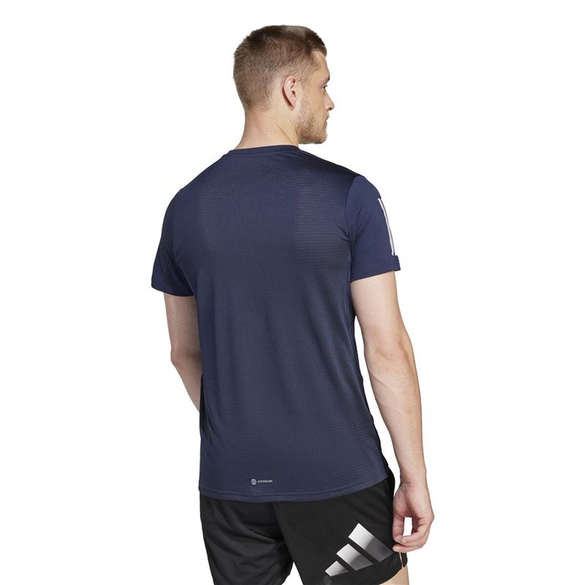 Ανδρική Μπλούζα με Κοντό Μανίκι Adidas Μπλε
