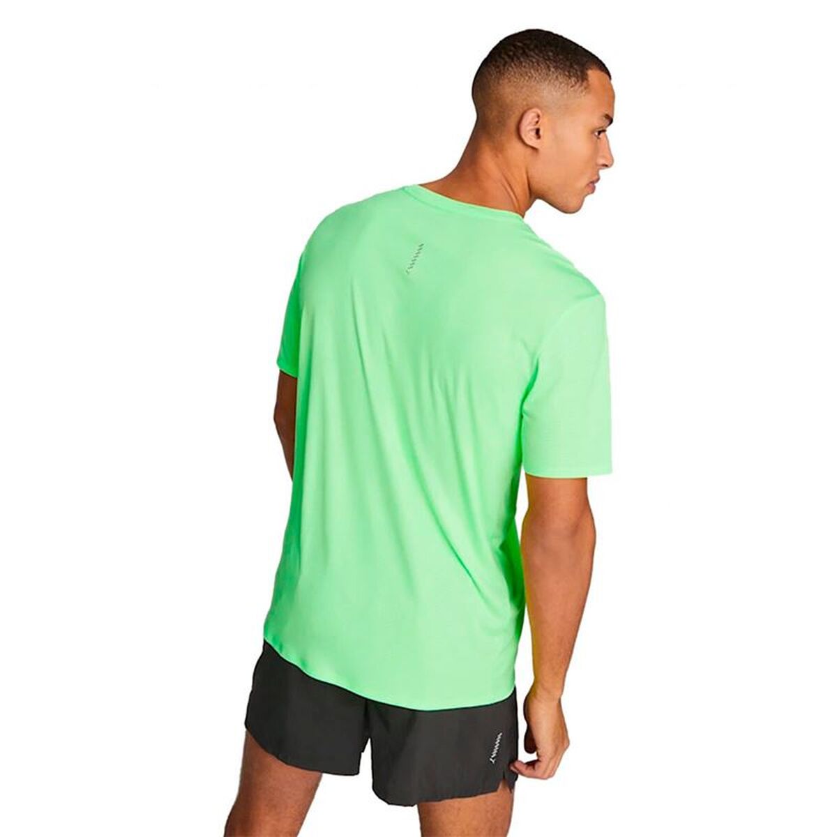 Ανδρική Μπλούζα με Κοντό Μανίκι Puma Run Favorite Πράσινο λιμόνι