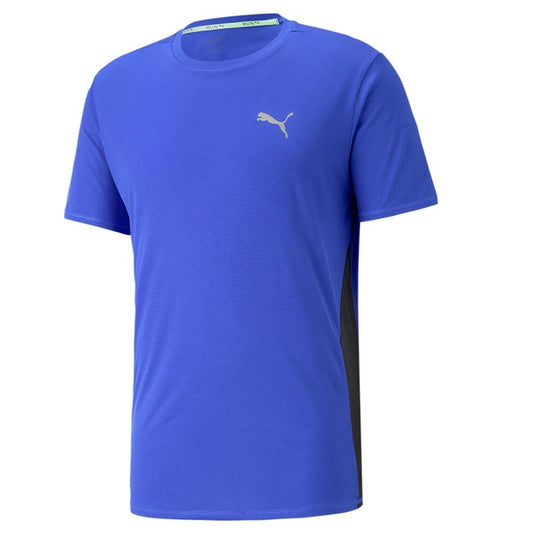 Ανδρική Μπλούζα με Κοντό Μανίκι Puma Run Favorite Ss Μπλε