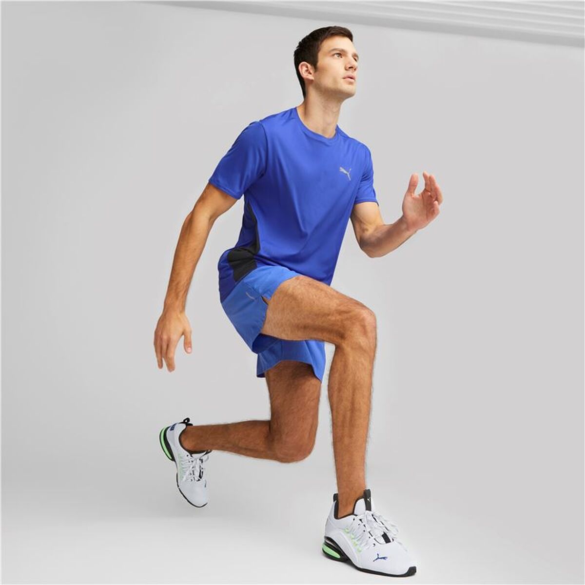 Ανδρική Μπλούζα με Κοντό Μανίκι Puma Run Favorite Ss Μπλε