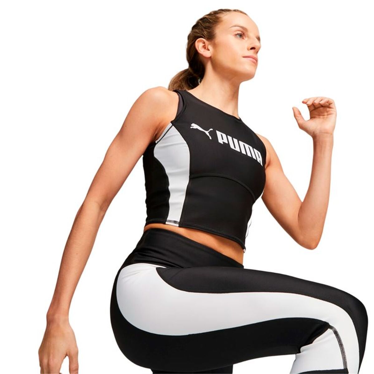 Γυναικεία Μπλούζα με Κοντό Μανίκι Puma Fit Eversculpt Μαύρο