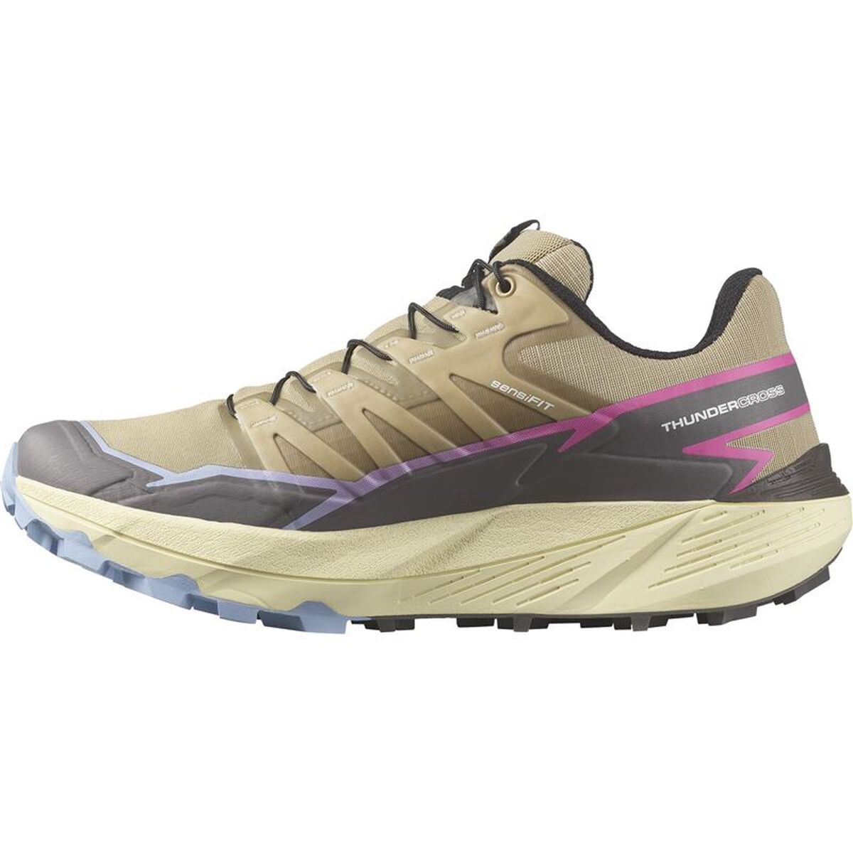 Παπούτσια trail για γυναίκες Salomon Thundercross Καφέ