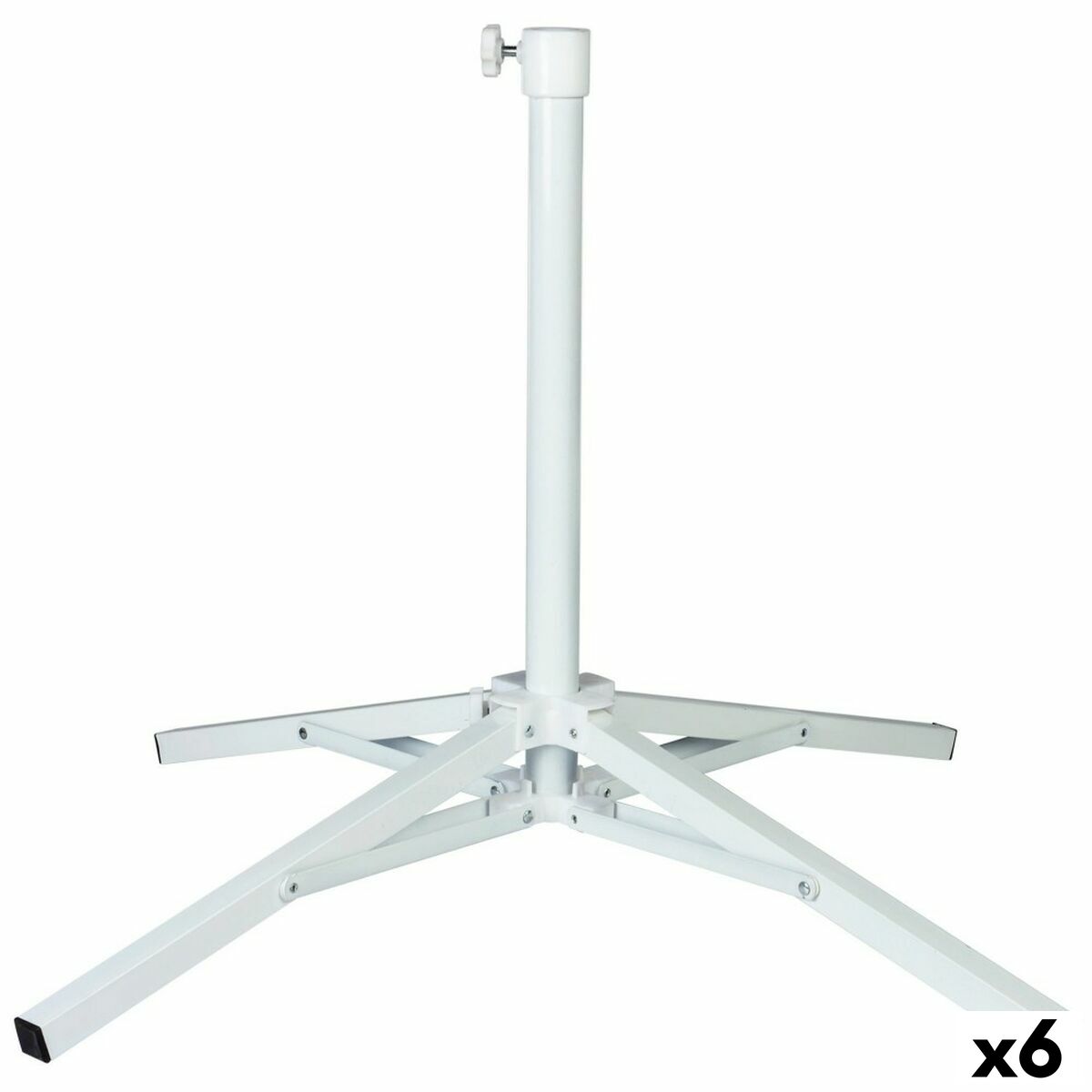 Βάση ομπρέλας Aktive Λευκό Μέταλλο 65 x 60,5 x 65 cm (x6)