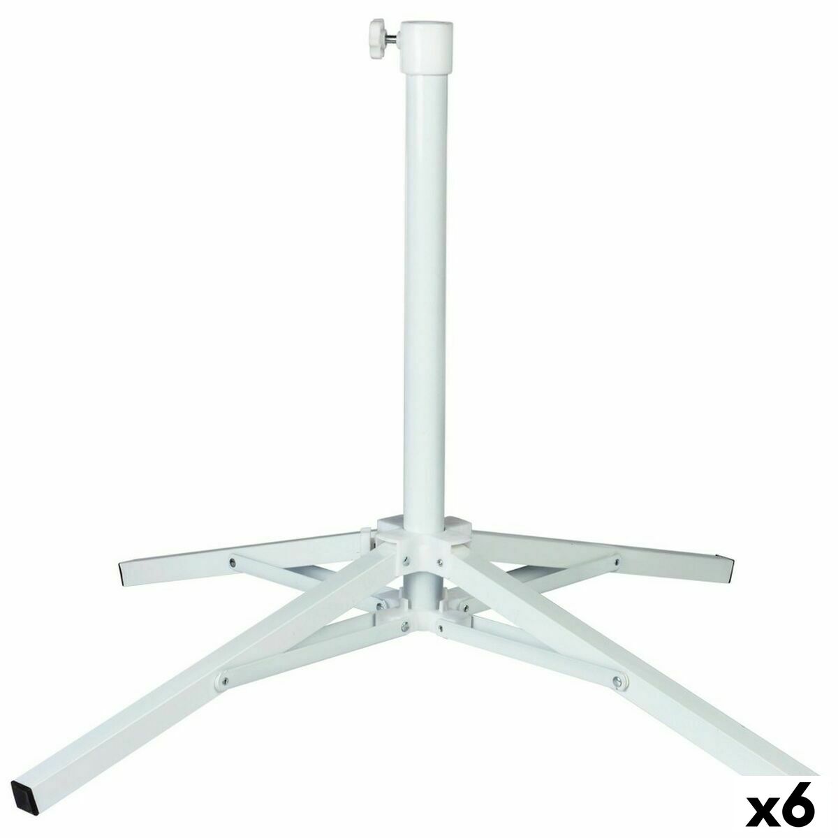 Βάση ομπρέλας Aktive Λευκό Μέταλλο 65 x 60,5 x 65 cm (x6)