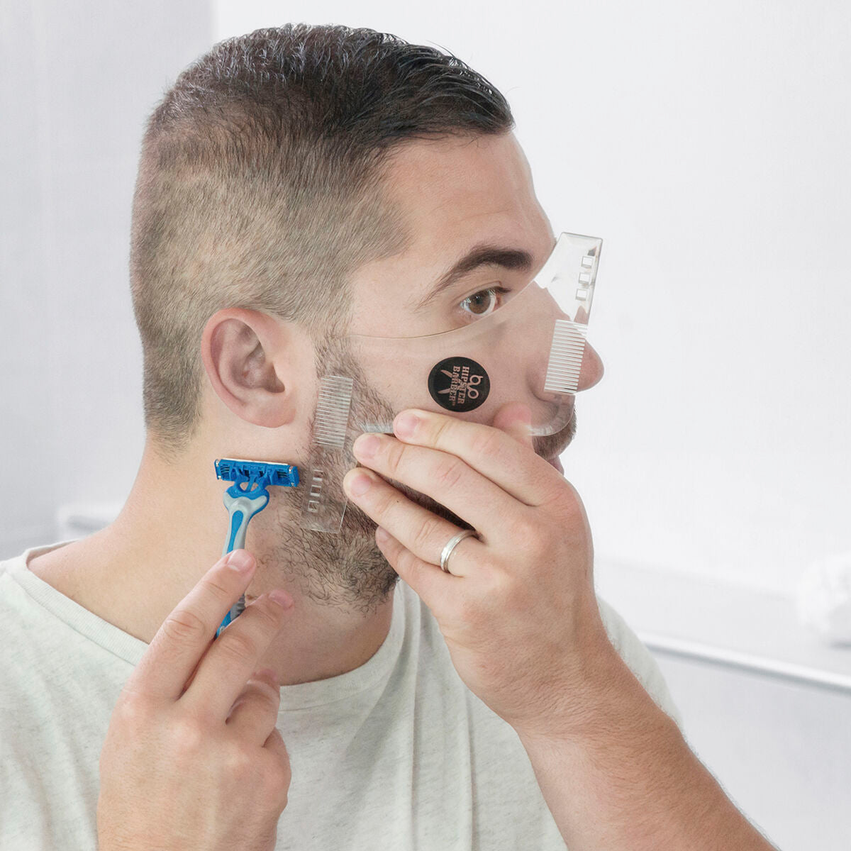 πρότυπο για ξύρισμα γενειάδας Hipster Barber InnovaGoods